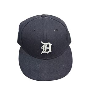 Detroit Tigers New Era 5950 Fitted Hat - Home - Navy